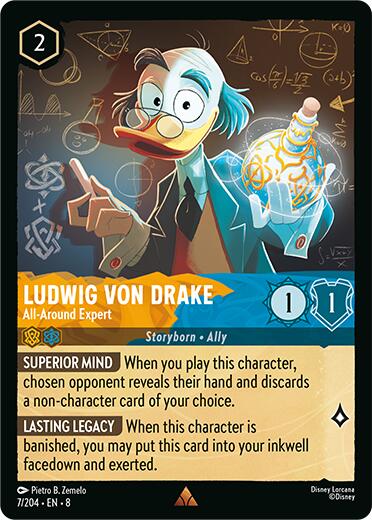 Ludwig Von Drake - All-Around Expert (7/204) [Reign of Jafar] | Jack's On Queen