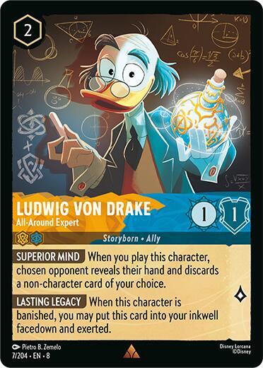 Ludwig Von Drake - All-Around Expert (7/204) [Reign of Jafar] | Jack's On Queen