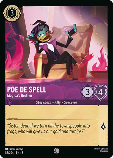 Poe De Spell - Magica's Brother (58/204) [Reign of Jafar] | Jack's On Queen