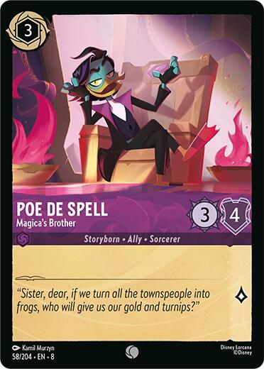 Poe De Spell - Magica's Brother (58/204) [Reign of Jafar] | Jack's On Queen