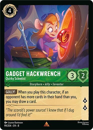 Gadget Hackwrench - Quirky Scientist (99/204) [Reign of Jafar] | Jack's On Queen