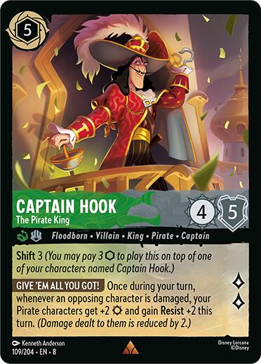 Captain Hook - The Pirate King (109/204) [Reign of Jafar] | Jack's On Queen