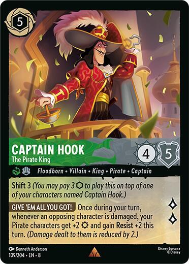 Captain Hook - The Pirate King (109/204) [Reign of Jafar] | Jack's On Queen