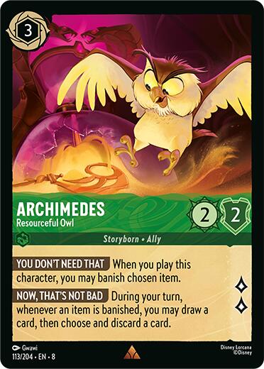 Archimedes - Resourceful Owl (113/204) [Reign of Jafar] | Jack's On Queen