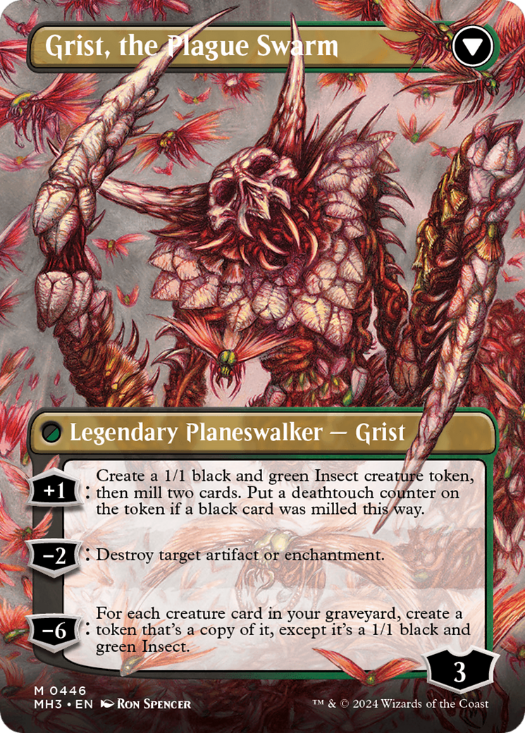 Grist, Voracious Larva // Grist, the Plague Swarm (Borderless) [Modern Horizons 3] | Jack's On Queen