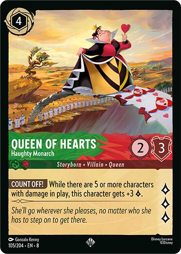 Queen of Hearts - Haughty Monarch (105/204) [Reign of Jafar] | Jack's On Queen
