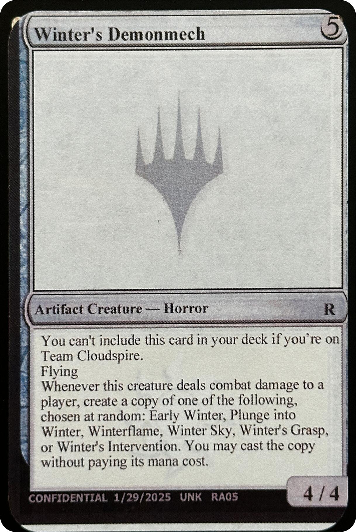 Winter's Demonmech [Unknown Event] | Jack's On Queen