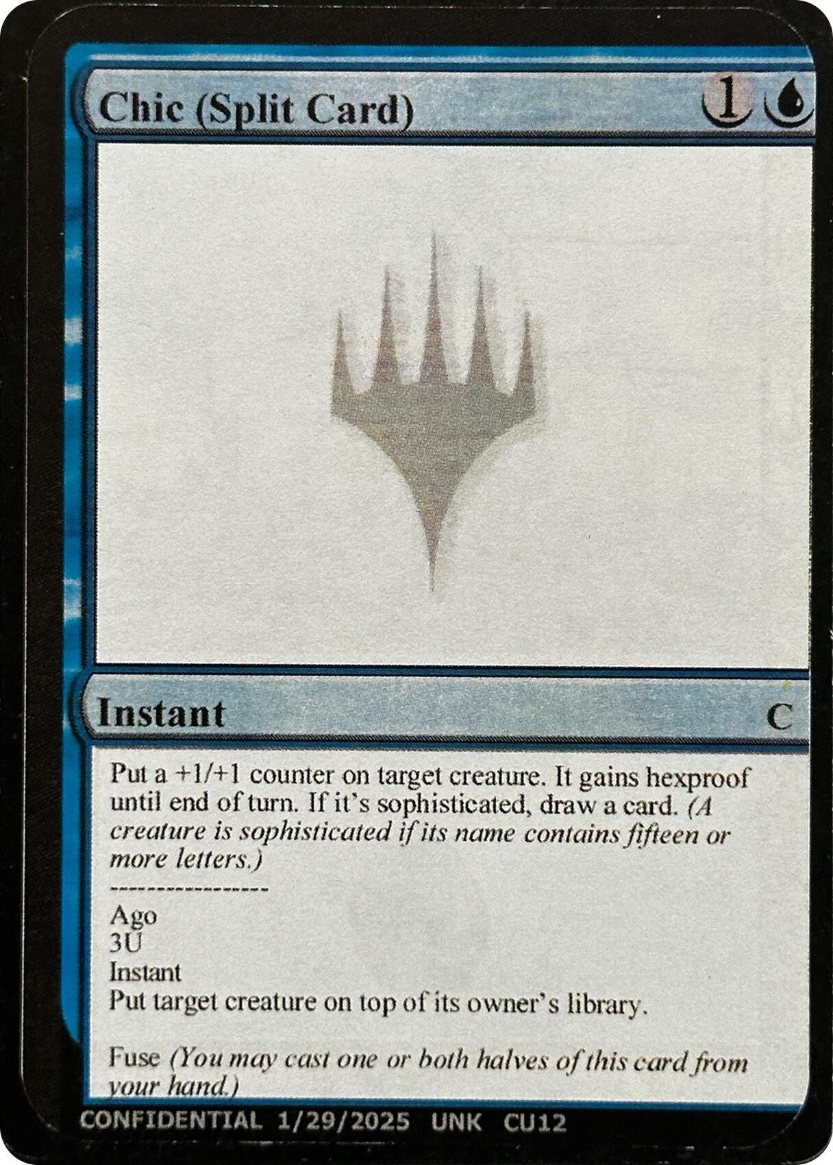 Chic (Split Card) [Unknown Event] | Jack's On Queen