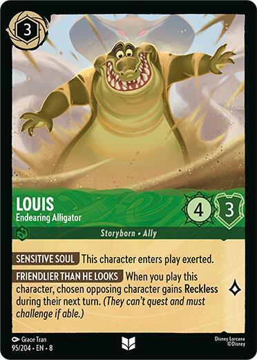 Louis - Endearing Alligator (95/204) [Reign of Jafar] | Jack's On Queen