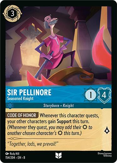 Sir Pellinore - Seasoned Knight (154/204) [Reign of Jafar] | Jack's On Queen