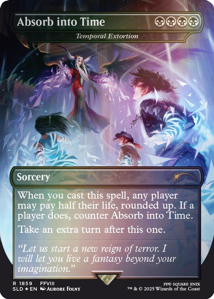 Absorb into Time - Temporal Extortion (Rainbow Foil) [Secret Lair Drop Series] | Jack's On Queen
