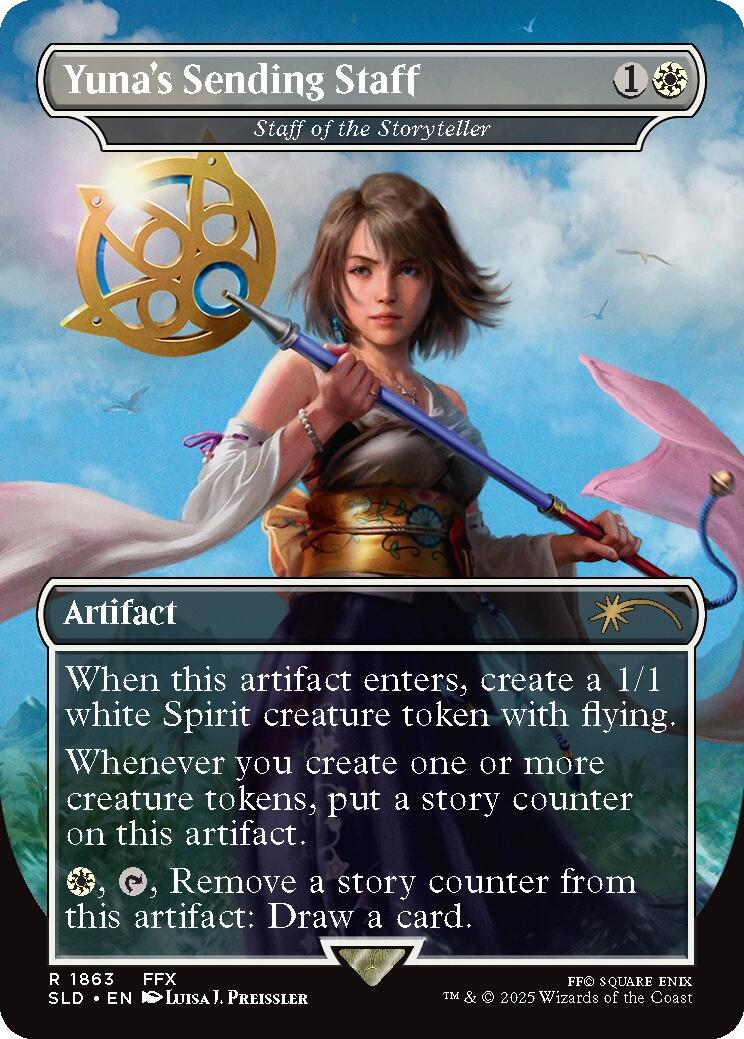 Yuna's Sending Staff - Staff of the Storyteller [Secret Lair Drop Series] | Jack's On Queen