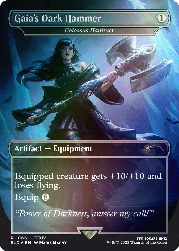 Gaia's Dark Hammer - Colossus Hammer (Rainbow Foil) [Secret Lair Drop Series] | Jack's On Queen