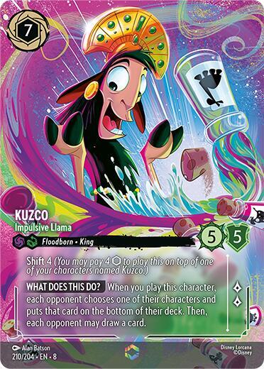 Kuzco - Impulsive Llama (Enchanted) (210/204) [Reign of Jafar] | Jack's On Queen