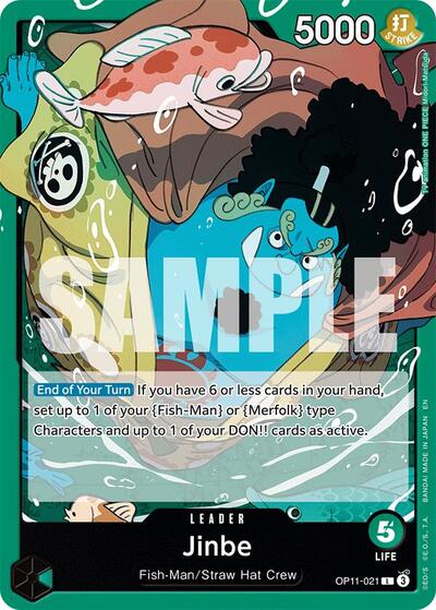 Jinbe (021) (OP11-021) [A Fist of Divine Speed] | Jack's On Queen