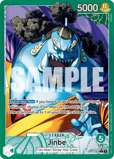Jinbe (021) (Alternate Art) (OP11-021) [A Fist of Divine Speed] | Jack's On Queen