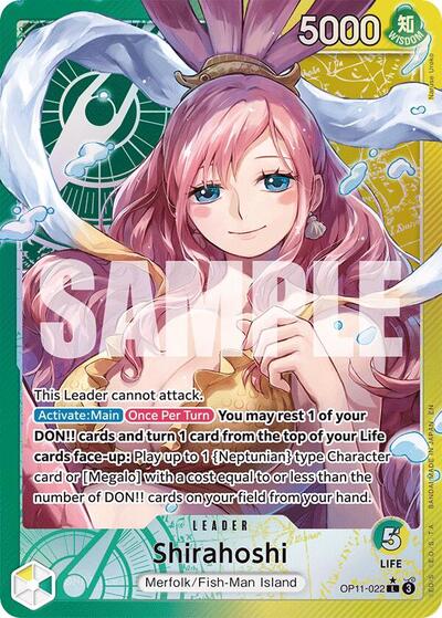 Shirahoshi (022) (Alternate Art) (OP11-022) [A Fist of Divine Speed] | Jack's On Queen