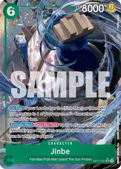Jinbe (031) (Alternate Art) (OP11-031) [A Fist of Divine Speed] | Jack's On Queen