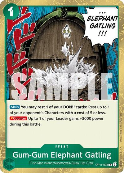 Gum-Gum Elephant Gatling (OP11-038) [A Fist of Divine Speed] | Jack's On Queen