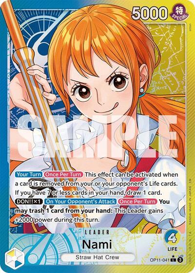 Nami (041) (Alternate Art) (OP11-041) [A Fist of Divine Speed] | Jack's On Queen