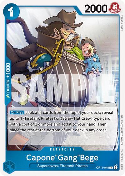 Capone"Gang"Bege (048) (OP11-048) [A Fist of Divine Speed] | Jack's On Queen