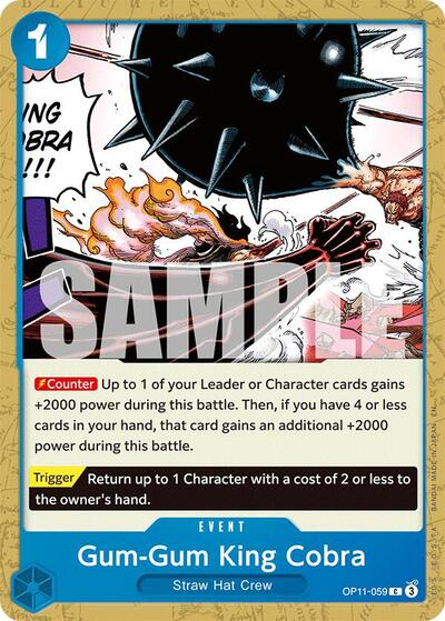 Gum-Gum King Cobra (OP11-059) [A Fist of Divine Speed] | Jack's On Queen