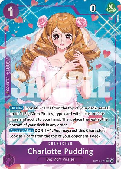 Charlotte Pudding (Alternate Art) (OP11-070) [A Fist of Divine Speed] | Jack's On Queen