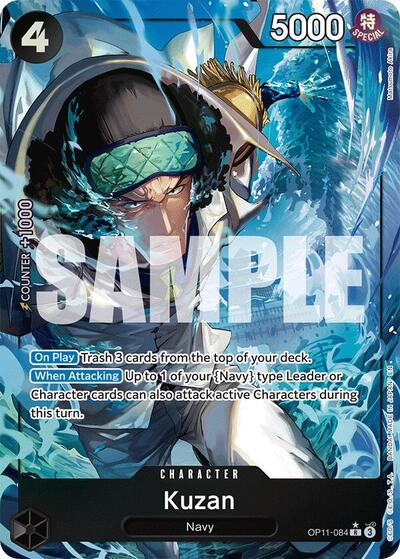Kuzan (Alternate Art) (OP11-084) [A Fist of Divine Speed] | Jack's On Queen