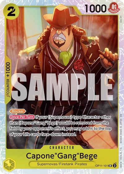 Capone"Gang"Bege (101) (OP11-101) [A Fist of Divine Speed] | Jack's On Queen