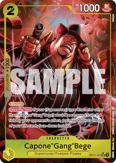 Capone"Gang"Bege (101) (Alternate Art) (OP11-101) [A Fist of Divine Speed] | Jack's On Queen