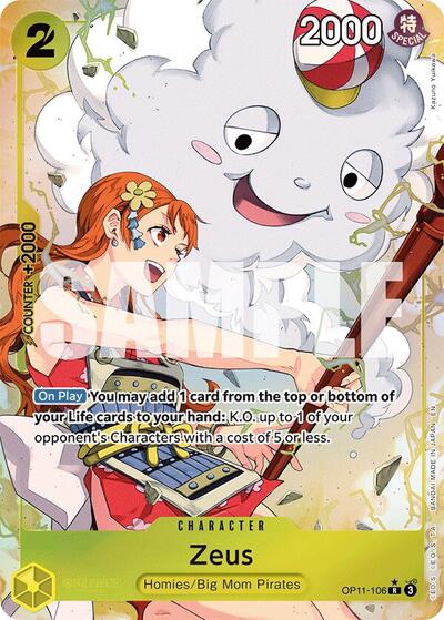 Zeus (Alternate Art) (OP11-106) [A Fist of Divine Speed] | Jack's On Queen