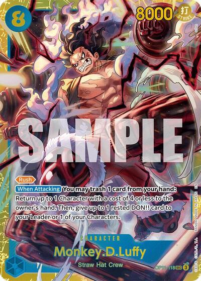 Monkey.D.Luffy (118) (OP11-118) [A Fist of Divine Speed] | Jack's On Queen