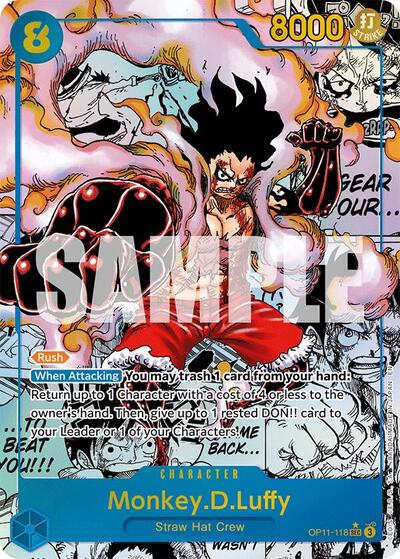 Monkey.D.Luffy (118) (Manga) (OP11-118) [A Fist of Divine Speed] | Jack's On Queen
