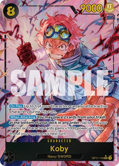 Koby (119) (Alternate Art) (OP11-119) [A Fist of Divine Speed] | Jack's On Queen