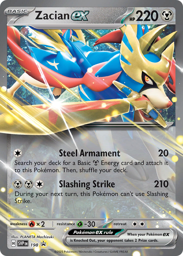 Zacian ex (198) [Scarlet & Violet: Black Star Promos] | Jack's On Queen