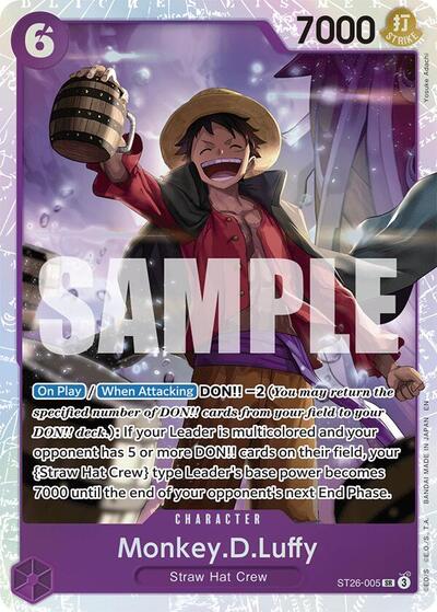 Monkey.D.Luffy (ST26-005) (ST26-005) [Starter Deck 26: PURPLE/BLACK Monkey.D.Luffy] | Jack's On Queen