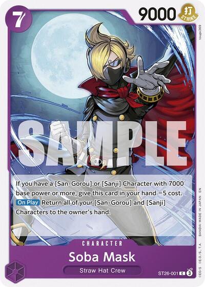 Soba Mask (ST26-001) [Starter Deck 26: PURPLE/BLACK Monkey.D.Luffy] | Jack's On Queen