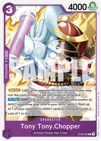 Tony Tony.Chopper (ST26-002) [Starter Deck 26: PURPLE/BLACK Monkey.D.Luffy] | Jack's On Queen
