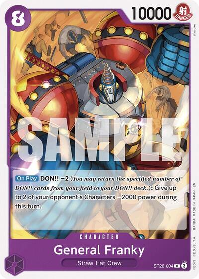 General Franky (ST26-004) [Starter Deck 26: PURPLE/BLACK Monkey.D.Luffy] | Jack's On Queen
