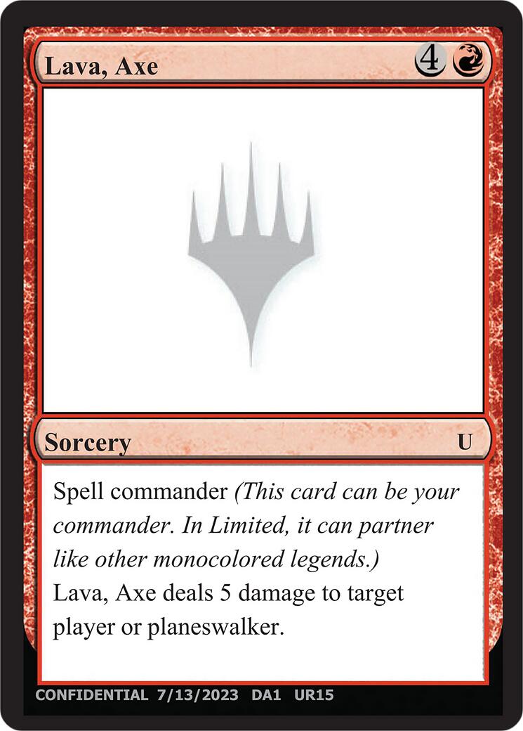 Lava, Axe [Mystery Booster] | Jack's On Queen