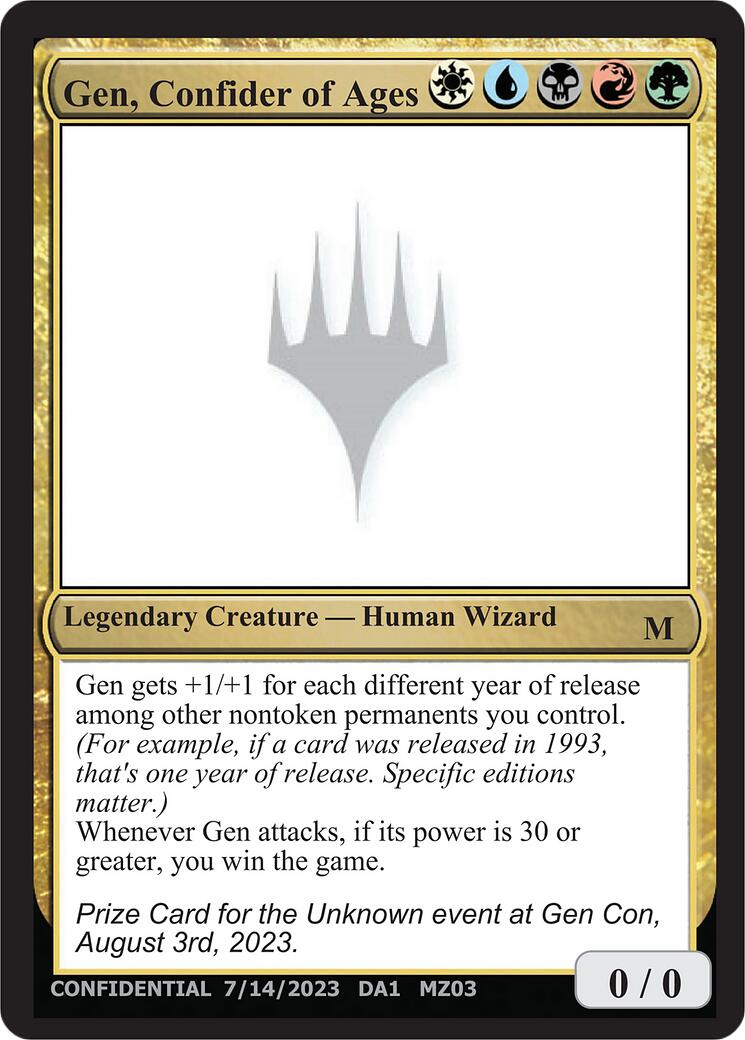 Gen, Confider of Ages [Mystery Booster] | Jack's On Queen