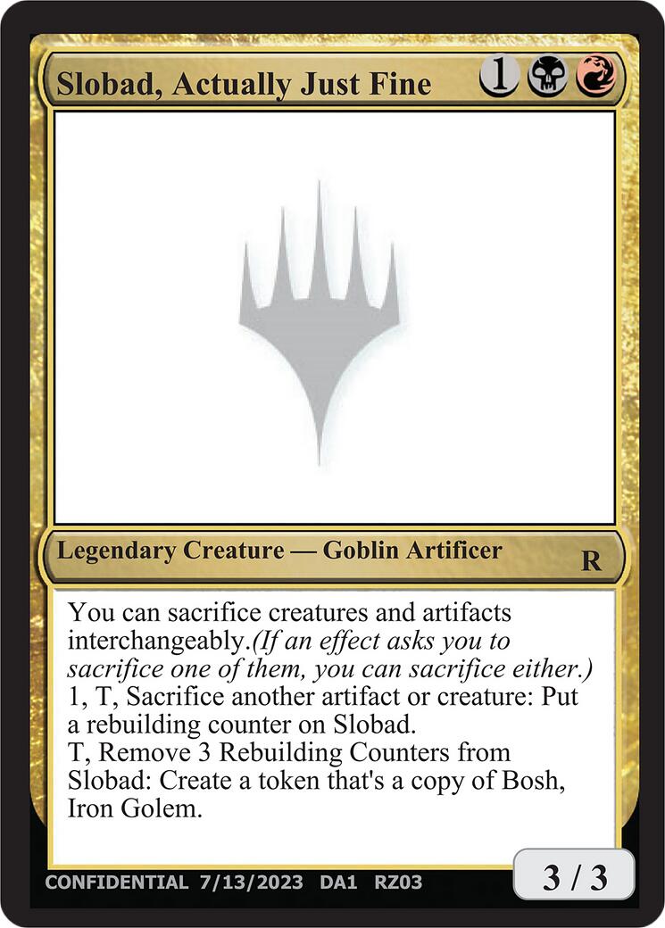 Slobad, Actually Just Fine [Mystery Booster] | Jack's On Queen