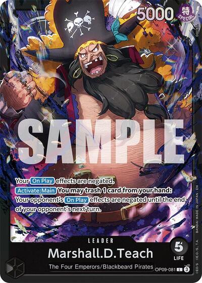 Marshall.D.Teach (OP09-081) (OP09-081) [Starter Deck 27: BLACK Marshall.D.Teach] | Jack's On Queen