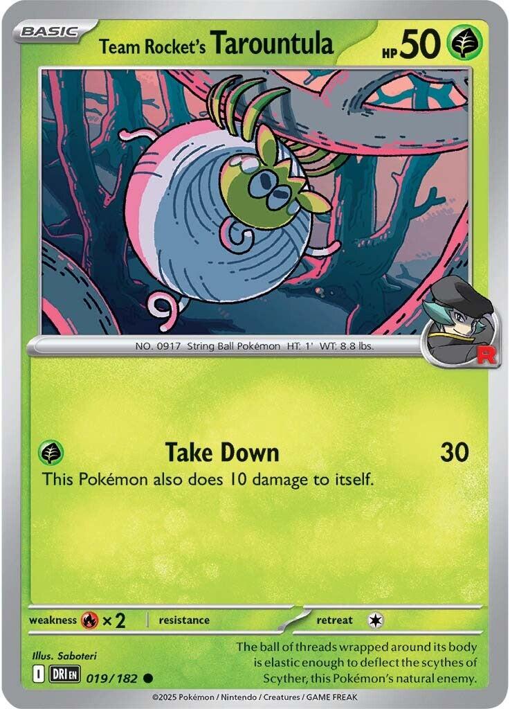 Team Rocket's Tarountula (019/182) [Scarlet & Violet: Destined Rivals] | Jack's On Queen