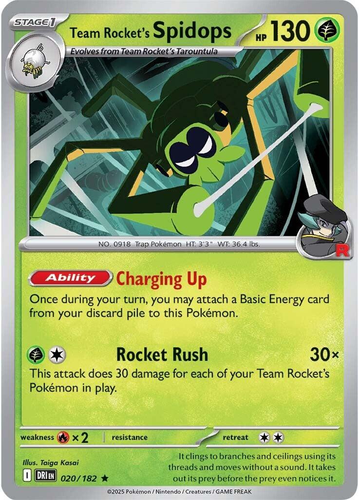 Team Rocket's Spidops (020/182) [Scarlet & Violet: Destined Rivals] | Jack's On Queen