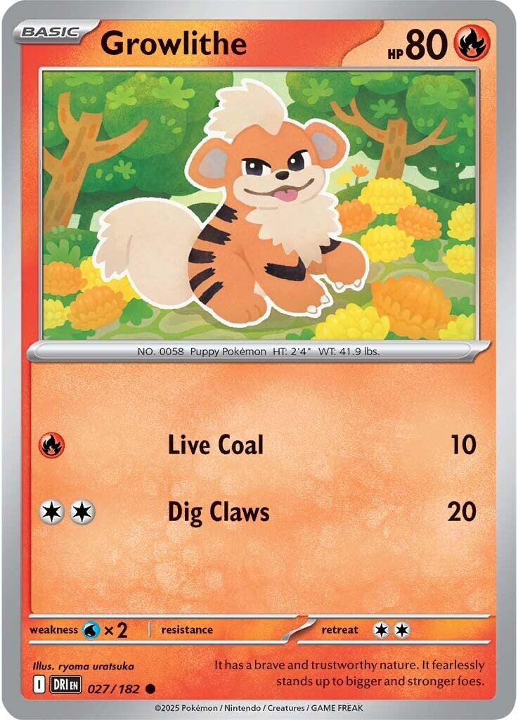 Growlithe (027/182) [Scarlet & Violet: Destined Rivals] | Jack's On Queen