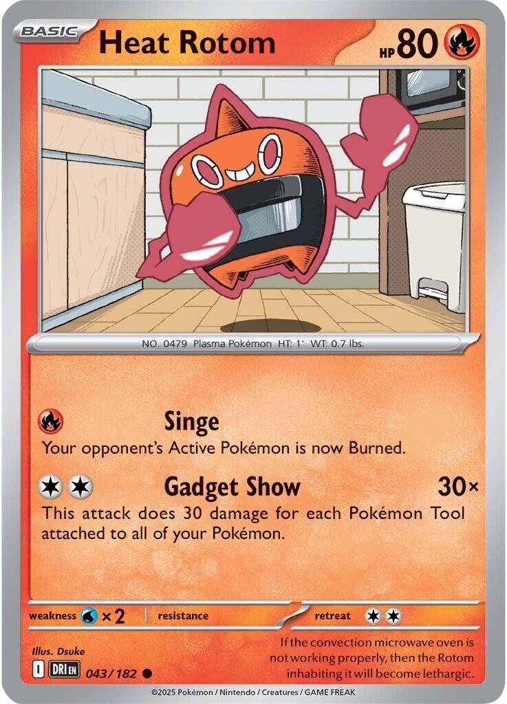Heat Rotom (043/182) [Scarlet & Violet: Destined Rivals] | Jack's On Queen