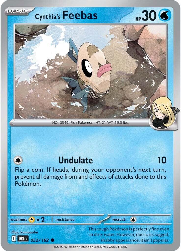 Cynthia's Feebas (052/182) [Scarlet & Violet: Destined Rivals] | Jack's On Queen