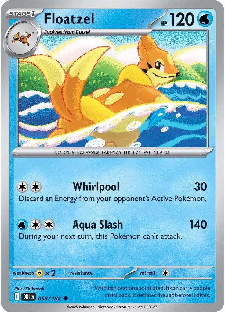Floatzel (058/182) [Scarlet & Violet: Destined Rivals] | Jack's On Queen