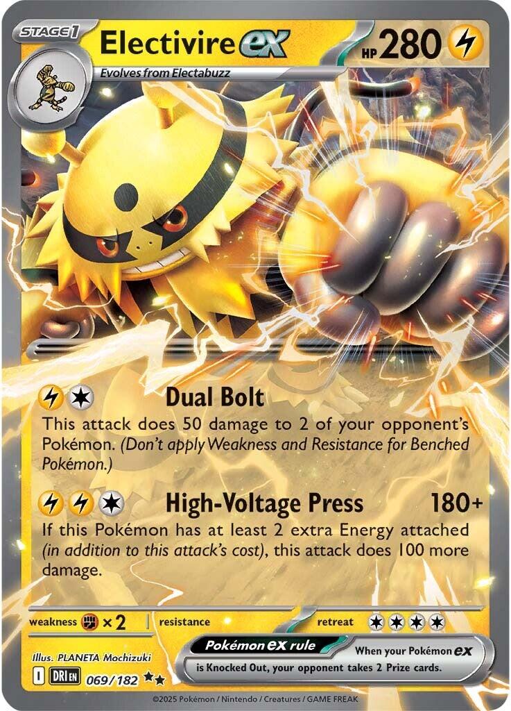 Electivire ex (069/182) [Scarlet & Violet: Destined Rivals] | Jack's On Queen
